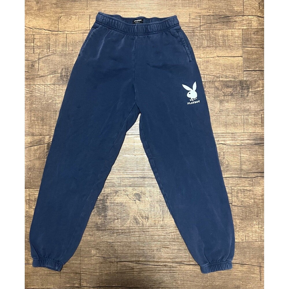 Playboy vintage fade navy cotton sweatpants
